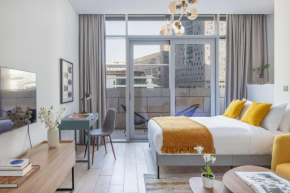 Silkhaus modern furnished studio in DIFC center with balcony